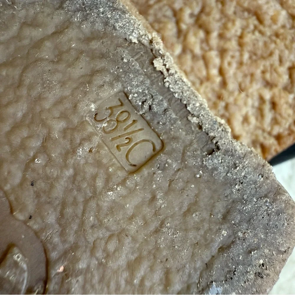 Chanel CC Logo Shearling Black Leather Boots